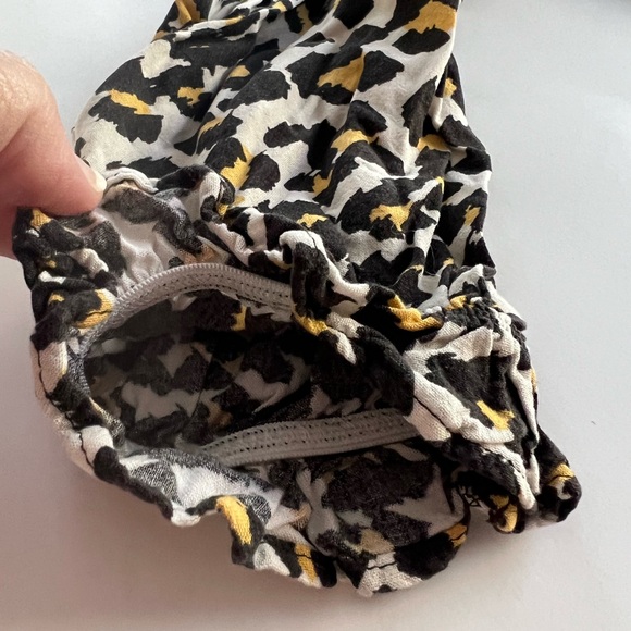 Banana Republic Leopard Print 3/4 Puffed Sleeve Midi Dress Size XS - Picture 4 of 12